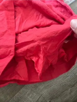 Abercrombie & Fitch Emerson Dress Skort Red Women’s XS Linen Shorts Pocket thumbnail 9