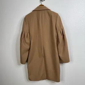 Miss Selfridge Tan Peacoat with Pleated Sleeves Size 4‎ thumbnail 2