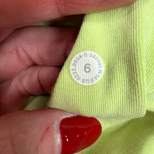 Lululemon 6 Scuba High Rise French Terry Jogger Garment Dye Highlight Neon Yello thumbnail 9