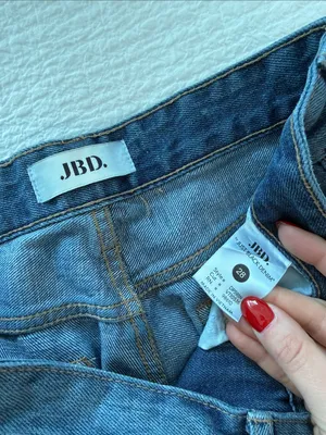 Just Black Denim High Rise Jeans with rip detail Size 28 thumbnail 3