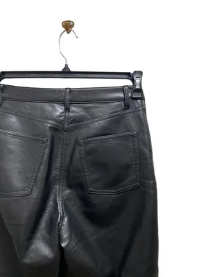 Wilfred Aritzia Melania Faux Leather Pants Black Size 4 Minimalist Classic Sexy thumbnail 12