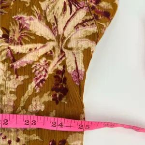 Anthropologie‎ Pilcro Short Sleeve Batwing Floral Button Up Blouse S/M thumbnail 7