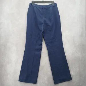 Wool Office Resort‎ Y2K Lauren Ralph Lauren Blue Straight Chino Formal Pants 6 thumbnail 2