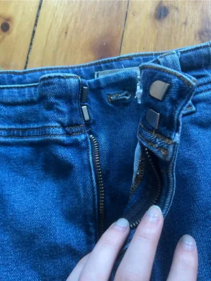 ☀️3/$25 Madewell Tapered Denim Trousers High Rise Comfort Barrel 31 thumbnail 5