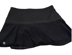 Athleta Black Tennis Skirt‎ Skort with Built-in Shorts Women's Size L thumbnail 1
