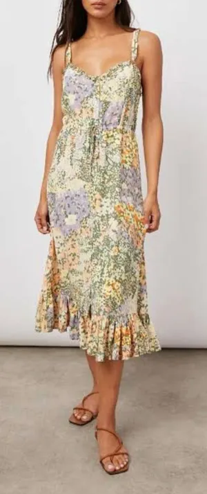 Rails Adalyn Floral Button-Front Midi Dress Small thumbnail 1