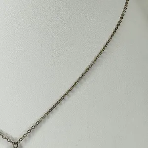 Faux Pearl Rhinestone Pendant Silver Tone Necklace 18-19" ✨ thumbnail 7