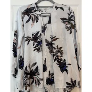 Free People Floral Mini Swing Dress Tunic White Feminine‎ Lace Party Hi-Lo Small thumbnail 3