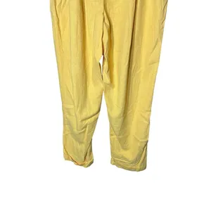 Love Tree Yellow Linen Paperbag‎ Waist pants Size M thumbnail 5