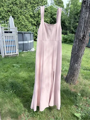 Show Me Your MuMu Blush Paris Gown Square Neck Slip Bridesmaid Prom‎ Dress XL thumbnail 12