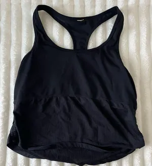 Fabletics Black Racerback Tank Top thumbnail 1