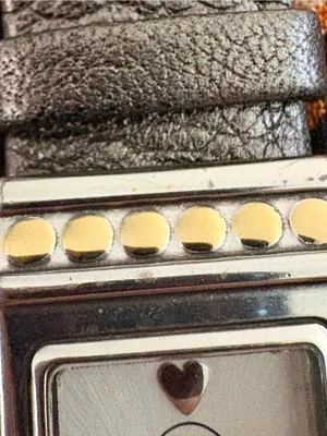 Brighton Two-Tone Rectangular Women's Watch with Gray Strap Needs Battery thumbnail 7