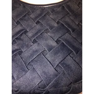 Urban Expression Denim Woven Top Handle Bag Dark Wash Blue Small Y2K Vegan thumbnail 2