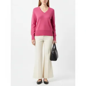 Victor Alfaro 100% Wool Pink Vintage Long Sleeve Sweater L thumbnail 7