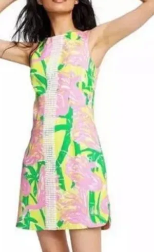 Lilly Pulitzer Target 20th Anniversary Women's Fan Dance Shift Dress XL 14/16 thumbnail 1