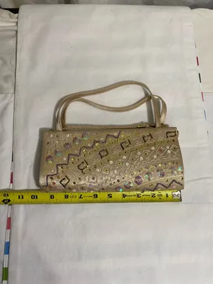 Embellished Gold Evening Clutch Hand Bag thumbnail 2