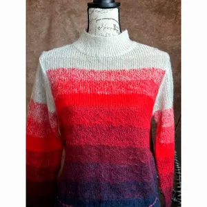 Red Ombre Long Sleeve Mock Neck Soft American Eagle Outfitters Sweater size M thumbnail 8