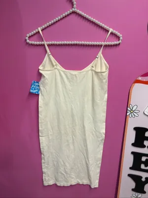 NWT free people intimately Cream Spaghetti Strap Slip Dress - Women Tops thumbnail 2