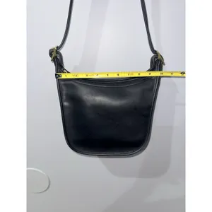 Coach Janice Legacy 9950 Crossbody Bag‎ Vintage Black Leather MINT COND V thumbnail 8
