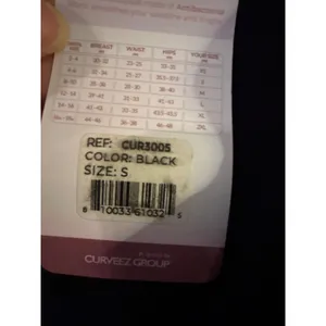 Brand New Curveez Women's Size Small Black Second Skin Hip Hugger Bodysuit thumbnail 5