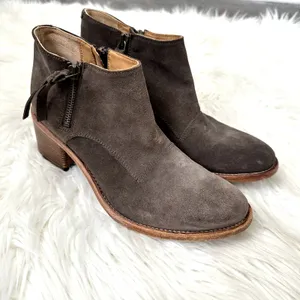 Alberto Fermani Capricia Suede Ankle Bootie Sz 8 Brown thumbnail 7