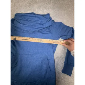Women's L.L.Bean Cozy Pullover M Reg Blue Size M thumbnail 6