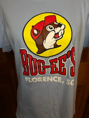 Buc-ee’s Florence, SC Light Blue Short Sleeve Tee Shirt Size Medium thumbnail 2