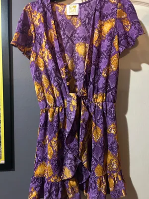 Peace Love Cake dress Purple thumbnail 1