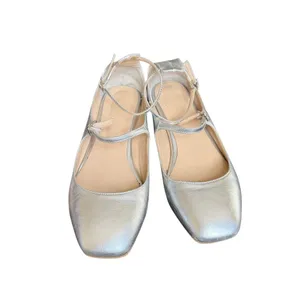 Peche Nico Heels Silver Size‎ US 7.5 /8 Mary Jane Style Strap Small Heel thumbnail 13