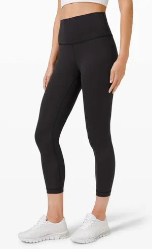 Lululemon Wunder Train Black High-Rise Crop 23" Tights/Leggings Size 8 NWT thumbnail 1