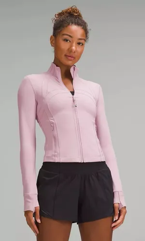 Lululemon Define Cropped Jacket NULU ROSE BLUSH SZ 6  Mint EUC thumbnail 1