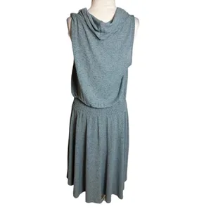 NWT Soft Surroundings Blue Kerry Dress Sleeveless Cowl Neck Smocked‎ Waist Sz M thumbnail 3