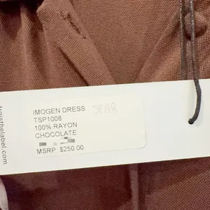 Trois Imogen Maxi Dress in Chocolate Brown One Size NWT thumbnail 6