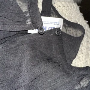 Old Navy Black Sheer Midi Dress size medium new with tags thumbnail 4