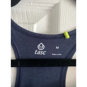 Tasc‎ Womens Medium Blue Sleevess Dress Organic Cotton Blend thumbnail 2