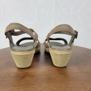 Timberland Earthkeepers Whittier Womens Sandals 9 Gray Jute Leather Wedge 8260R thumbnail 7