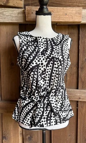 Ann Taylor Wrap Peplum Polka Dot Top thumbnail 1