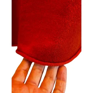 Banana Republic Italian cashmere orange V-neck sweater Small preppy fall thumbnail 7