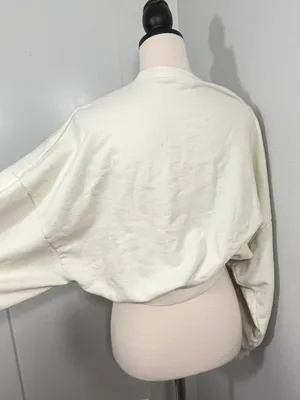 Good Morning Baby Anxious Mom Club Medium Cream Sweatshirt Shorts Lounge Set thumbnail 14