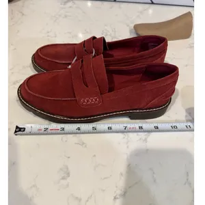 Anne Klein Emmylou Lug Sole Loafers suede maroon size 7 office everyday casual thumbnail 11
