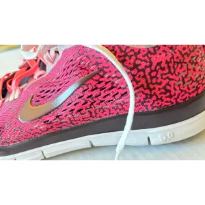 Nike Free 5.0 TR Fit 4 cross training speckled shoes hot pink n black womens sz9 thumbnail 9