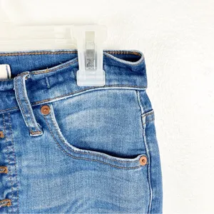 MADEWELL Cali Demi-Boot Button Fly Flare Leg Ripped Denim Jeans 25 Preppy Casual thumbnail 11