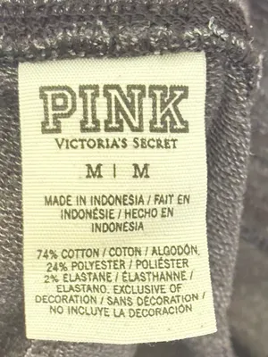 Victoria's Secret PINK black multi-logo skinny jogger sweatpants. thumbnail 8