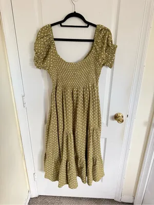 OPT Tuckernuck Lanna Polka Dot Midi Dress thumbnail 5