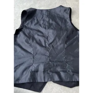 Vintage First Option Vest Jacket 3 Button Black Women’s Size 10 Formal thumbnail 2