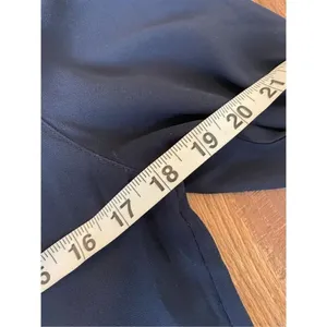 H&M navy pleat front blouse thumbnail 8