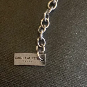 Saint Laurent Victorian Heart Charm Necklace in Metal thumbnail 6