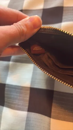Coach Signature Canvas Wristlet - Brown Tan C Logo - Zip Wristlet Wallet thumbnail 2