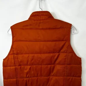 GAP Medium Puffer Vest‎ VTG Y2K Burnt Orange Quilted Full Zip Fall Boho 1700 thumbnail 8
