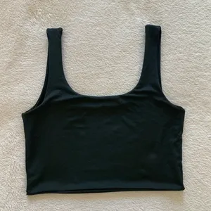 Black Classy Crop top / Short sleeves tank top thumbnail 3